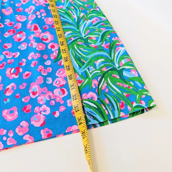 Lilly Pulitzer Mila Stretch Shift Dress Turquoise Shore I Spy Engineered Sz 8 - Picture 10 of 14